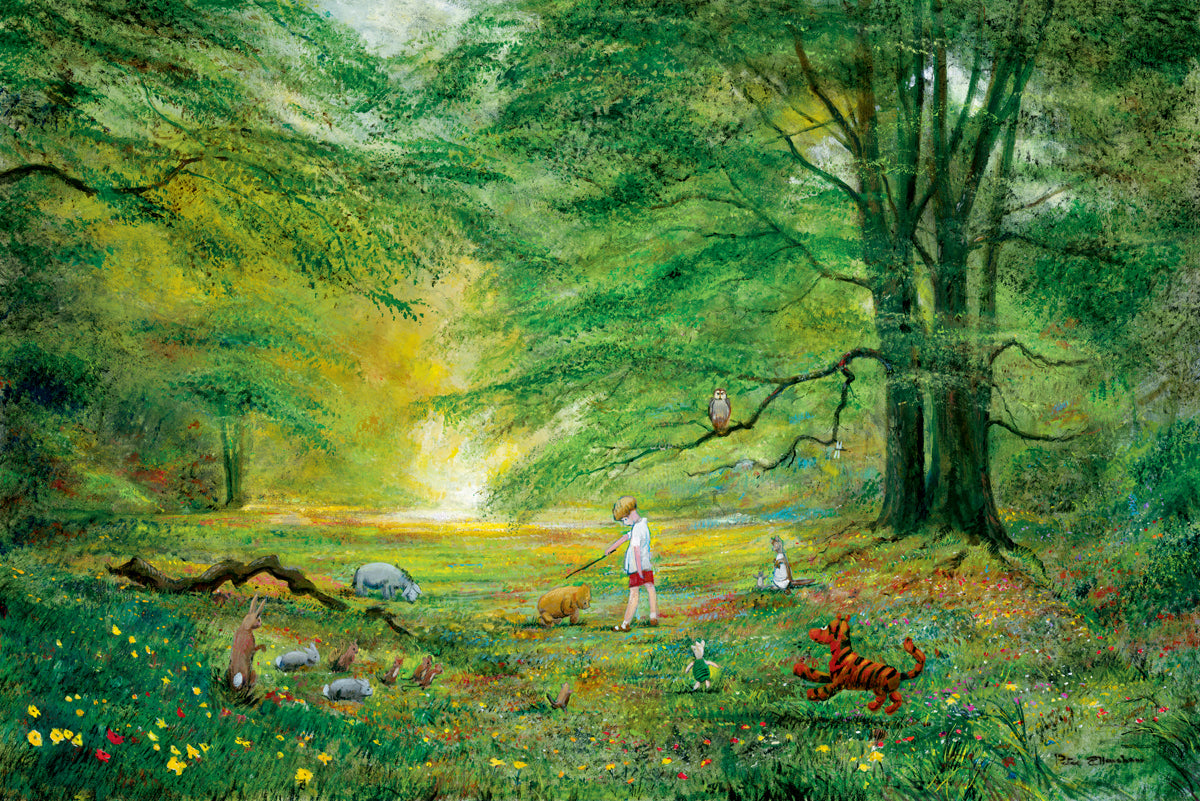 Winnie The Bear And Christopher Robin - Diamond Paintings 